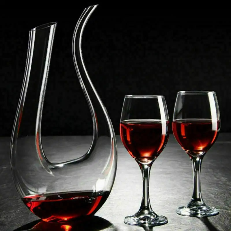 Crystal U-shaped  Wine Decanter