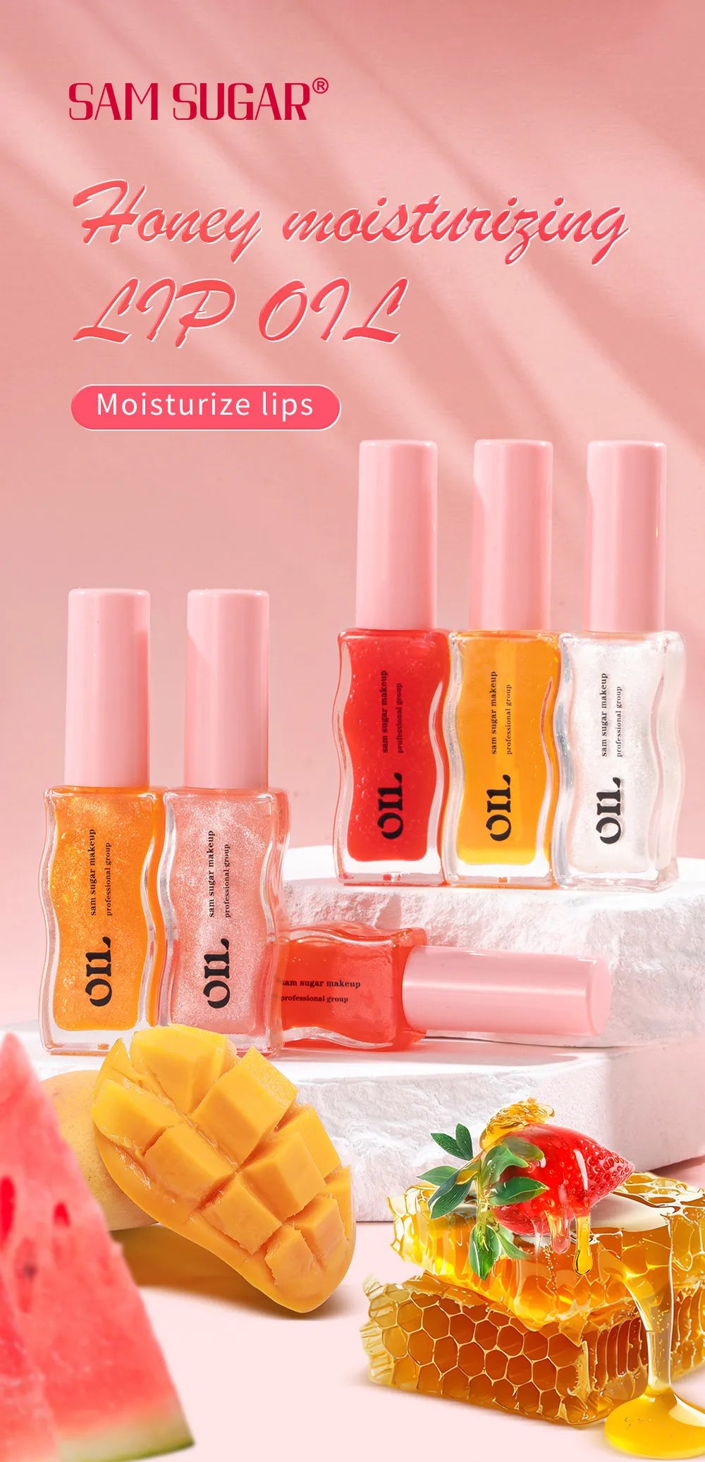 Fruit Honey Lip Gloss Lasting Moisturizing