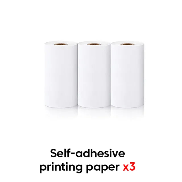 Mini Printer Thermal Paper Label Sticker Colorful Adhesive Self-adhesive Paper